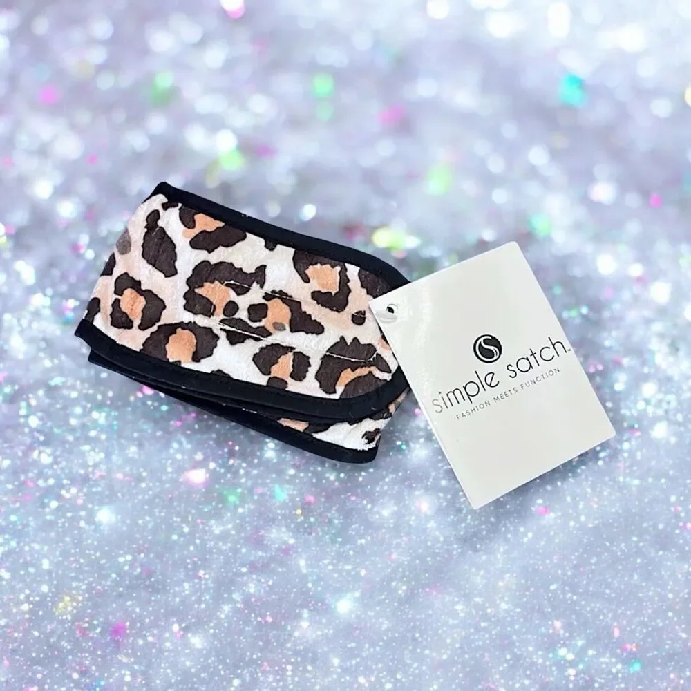 SIMPLE SATCH Spa Headband In Leopard Brand New In Package